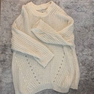 White knit AE sweater